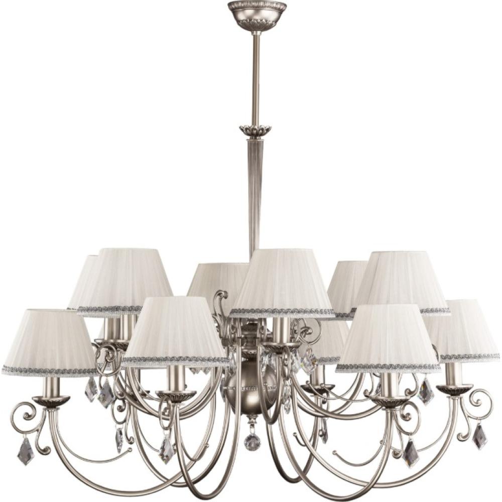 klasszikus antik ezust csillar kristaly lampa textil ernyos rezlampa luxus csillar polgari elegans vilagitas lampabolt villa kastely.jpg